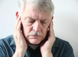 man with tooth pain